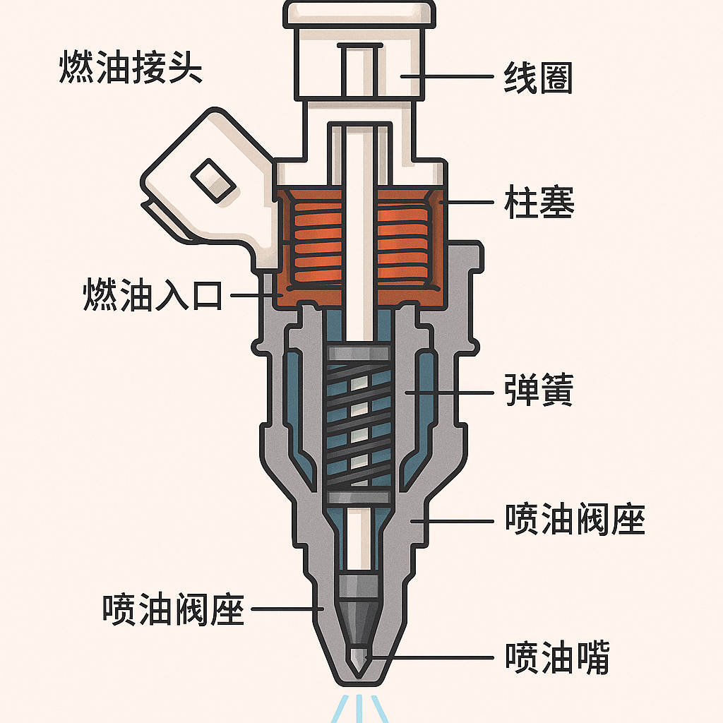 燃油噴射器結(jié)構(gòu) 燃油噴射器結(jié)構(gòu)