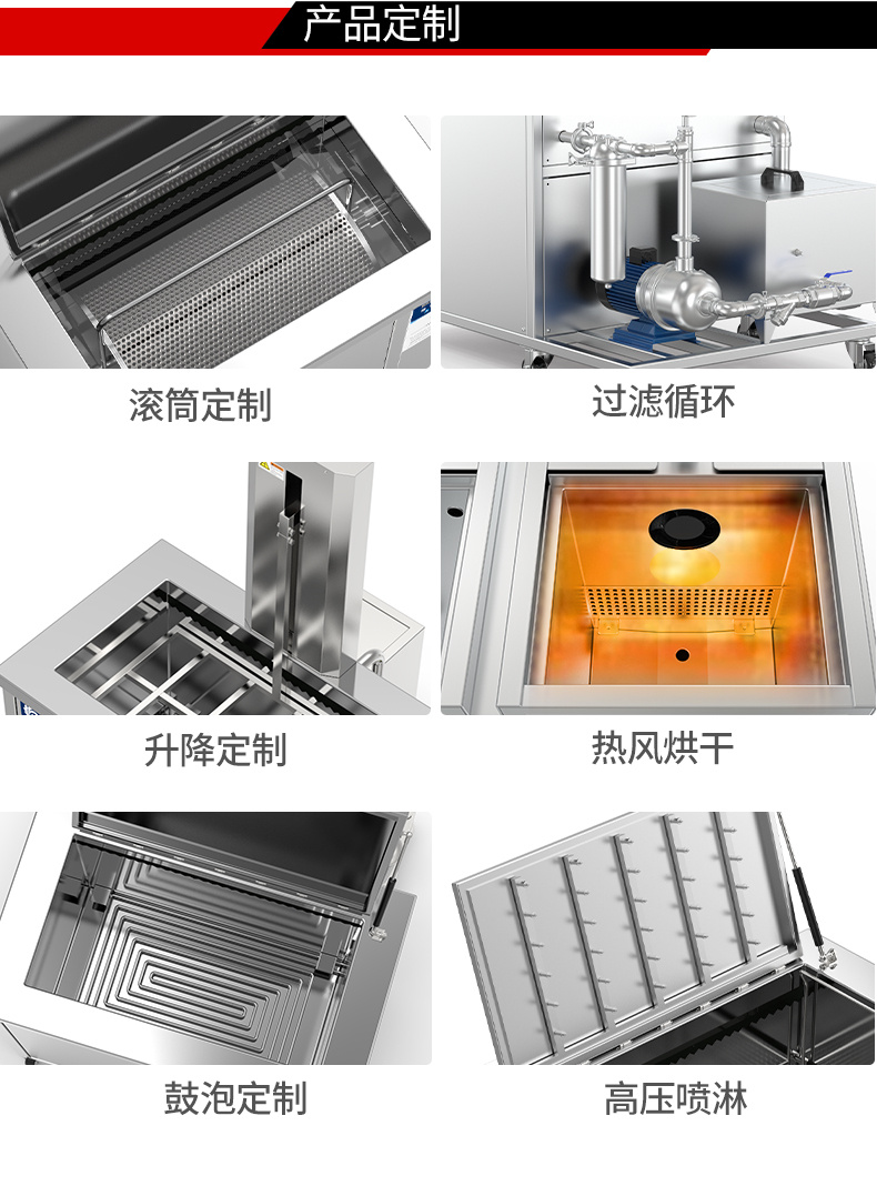 冠博仕GM144960LN冷凝超聲波清洗機 | 960L/7200W | 超聲波功能+過濾循環(huán)+冷凝功能