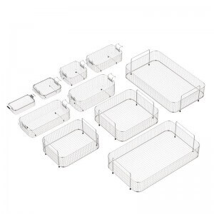 耐用不銹鋼304清潔籃，適用于 1-30L 容量超聲波清洗機槽